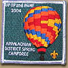 Appalachian District 2004 Spring Camporee Patch